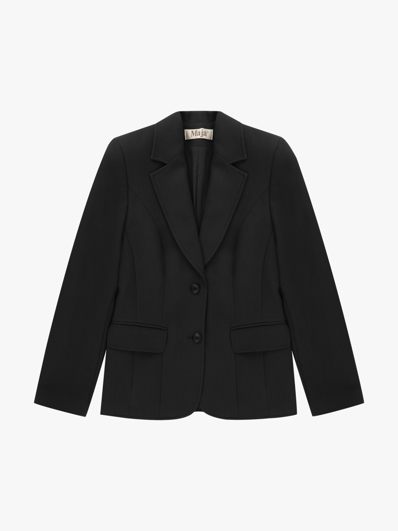 Blazer com Gola de Lapela