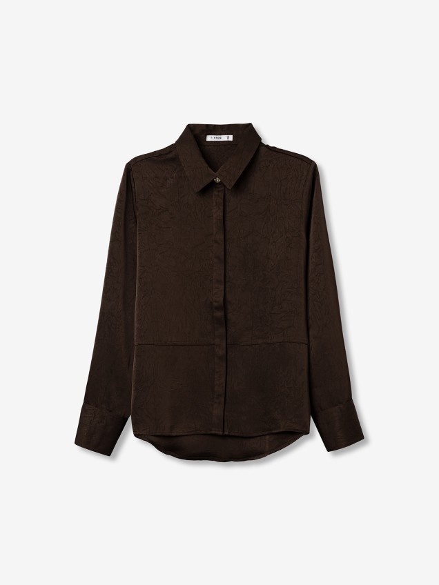 Camisa com Efeito Texturado Marilu
