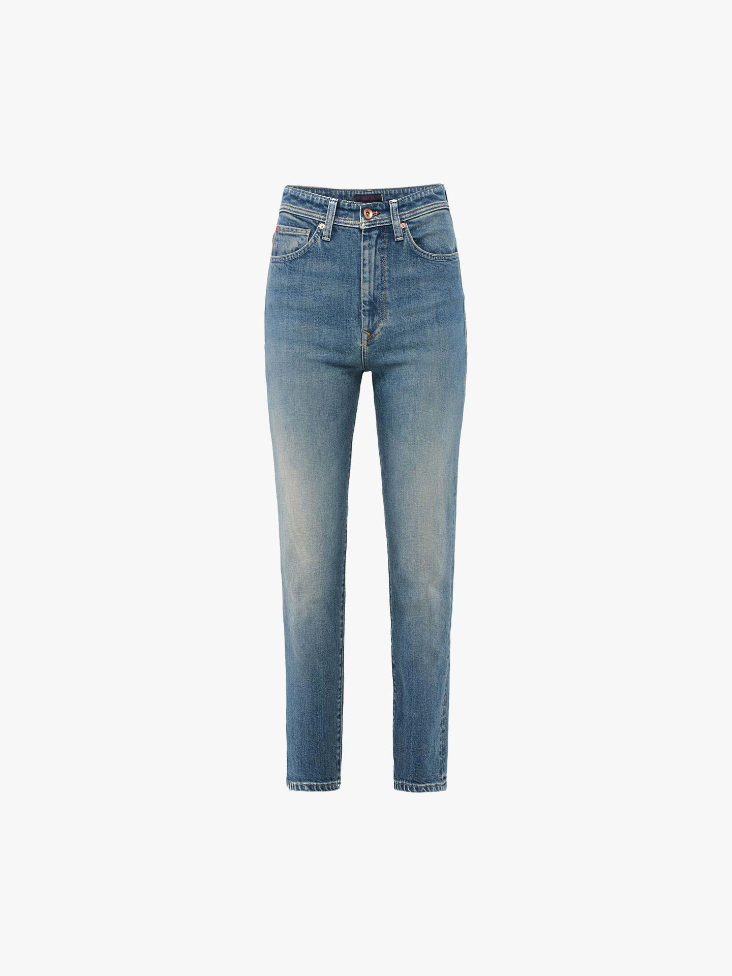 Calças de Ganga Skinny Fit Cropped