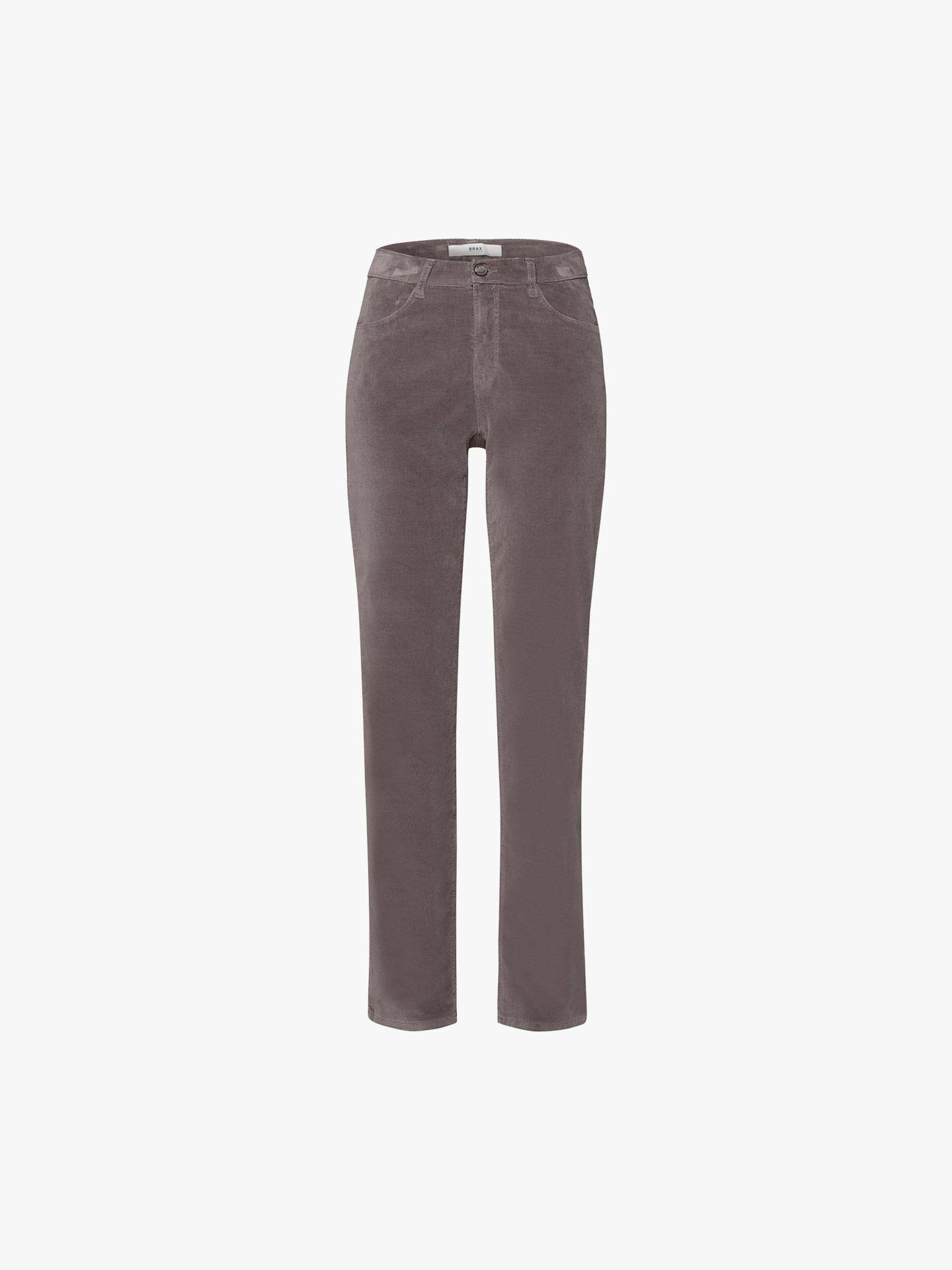 Calças de Veludo Canelado High Waist