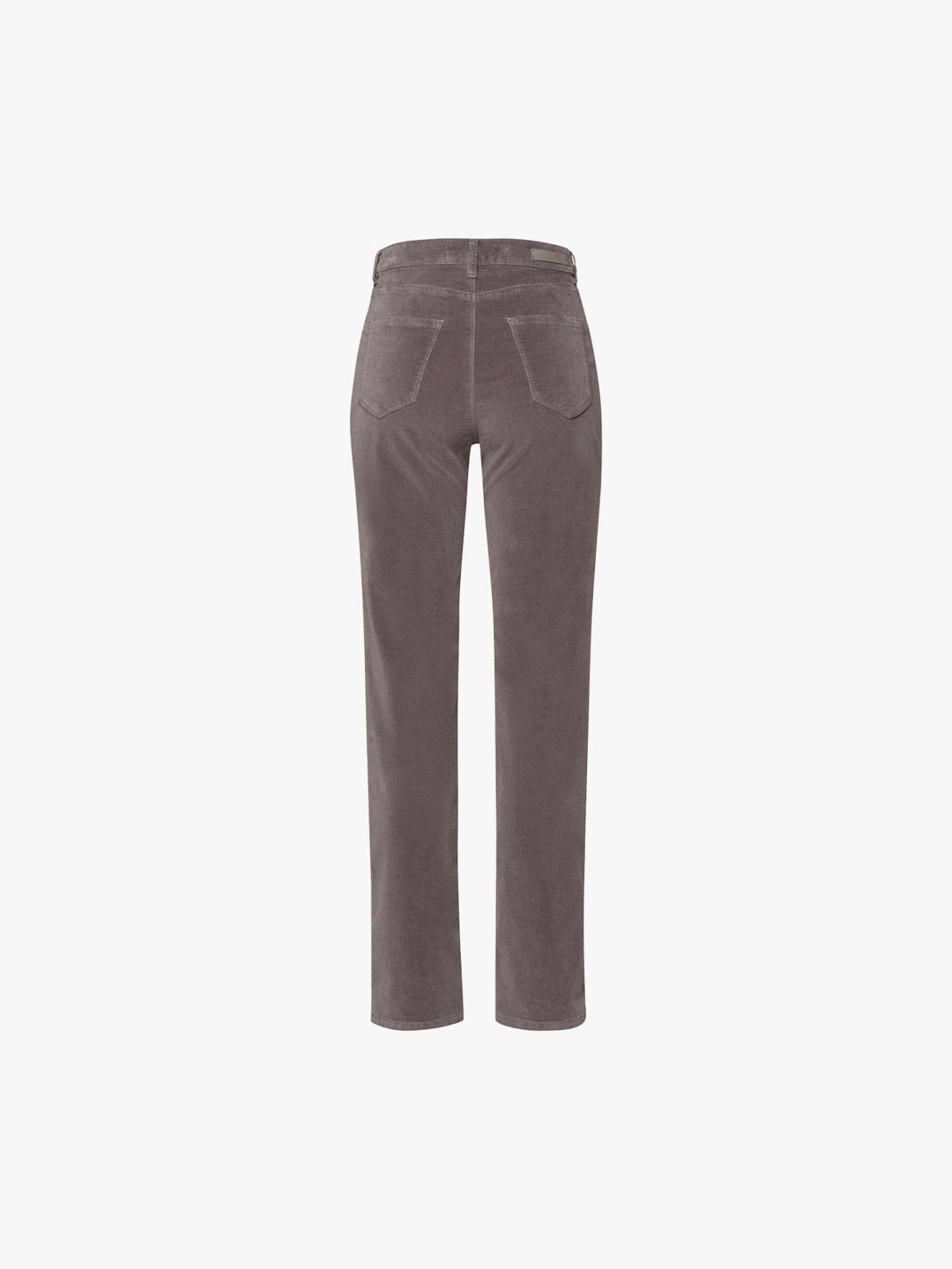 Cal�as de Veludo Canelado High Waist