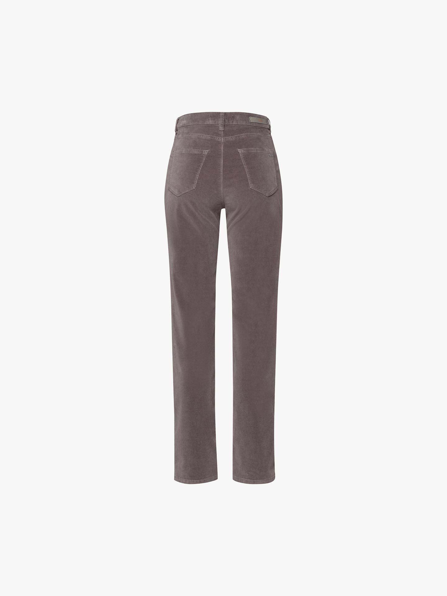 Calças de Veludo Canelado High Waist