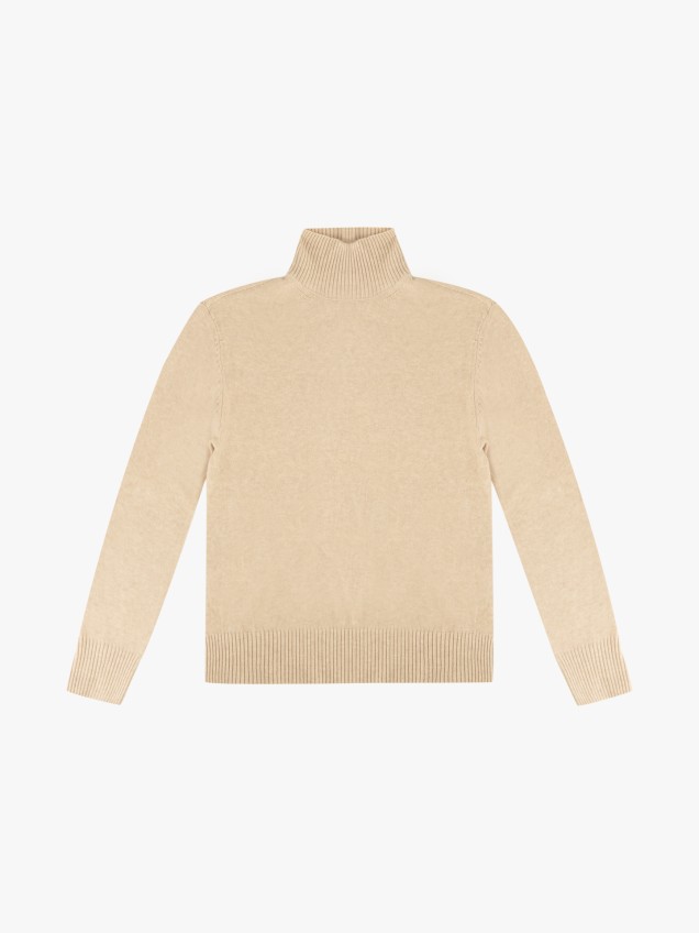 Camisola de Malha com Gola Alta