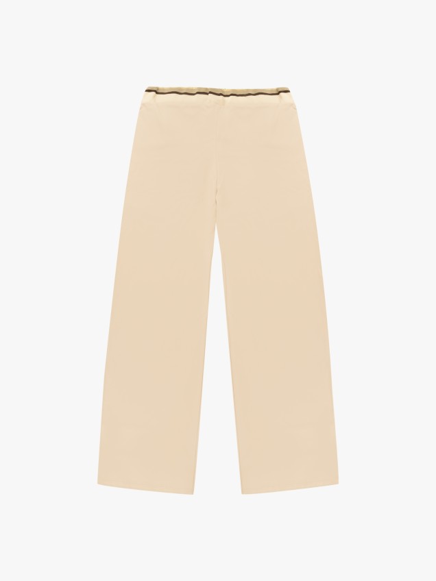 Calças de Malha Wide Leg com Cós Elástico