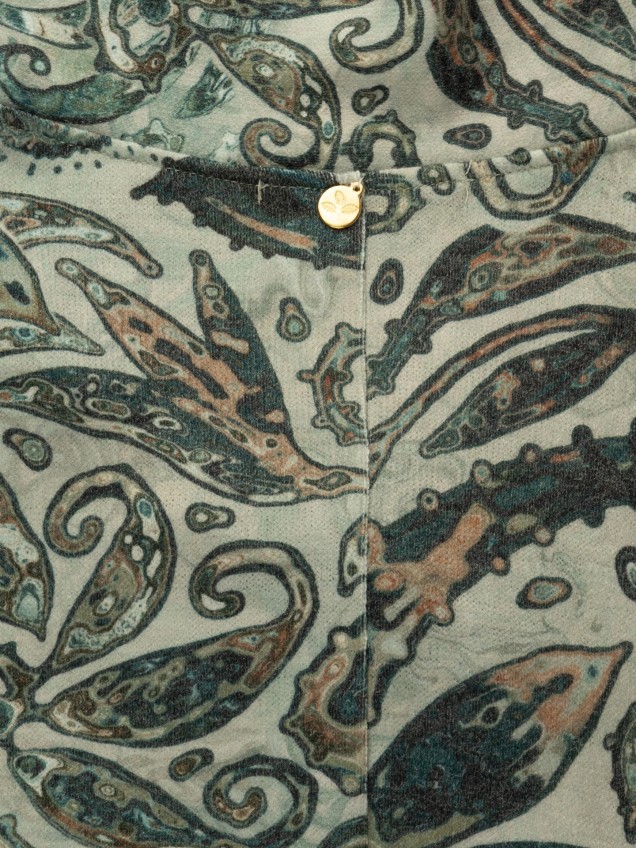 Vestido de Malha Estampado