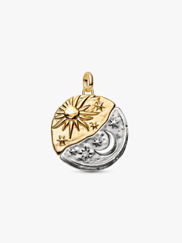 Conta Medalh�o Grande Sol e Lua