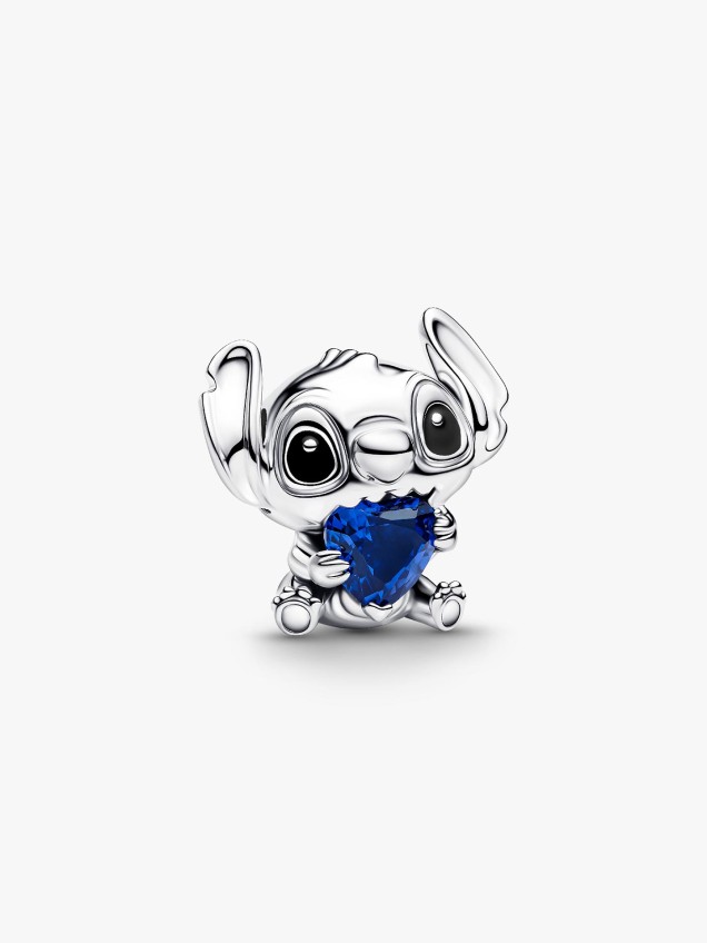 Conta Coração Azul Stitch Disney