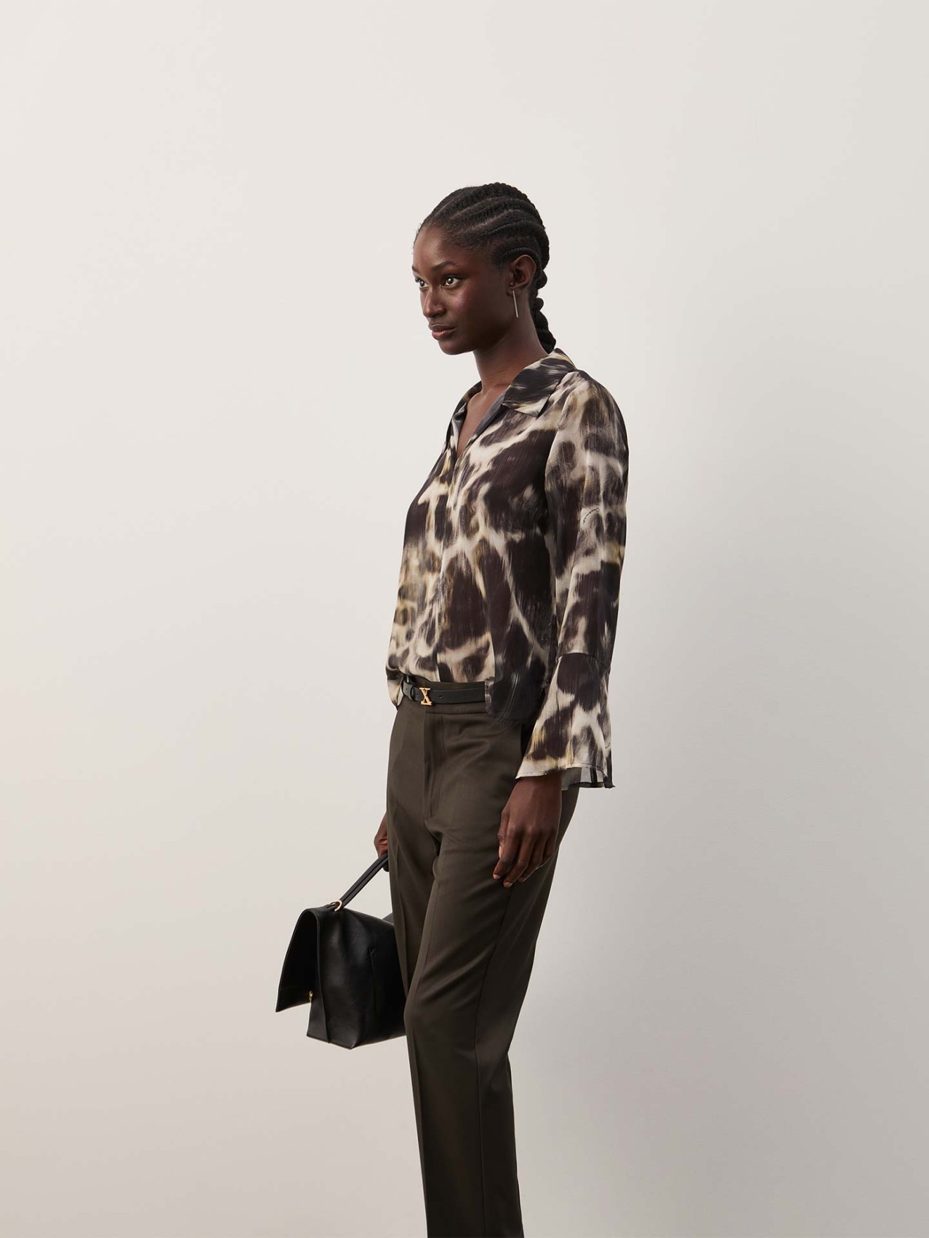 Blusa Flu�da Estampada