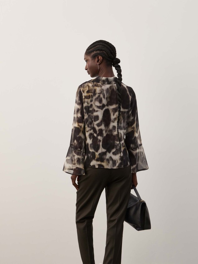 Blusa Fluída Estampada