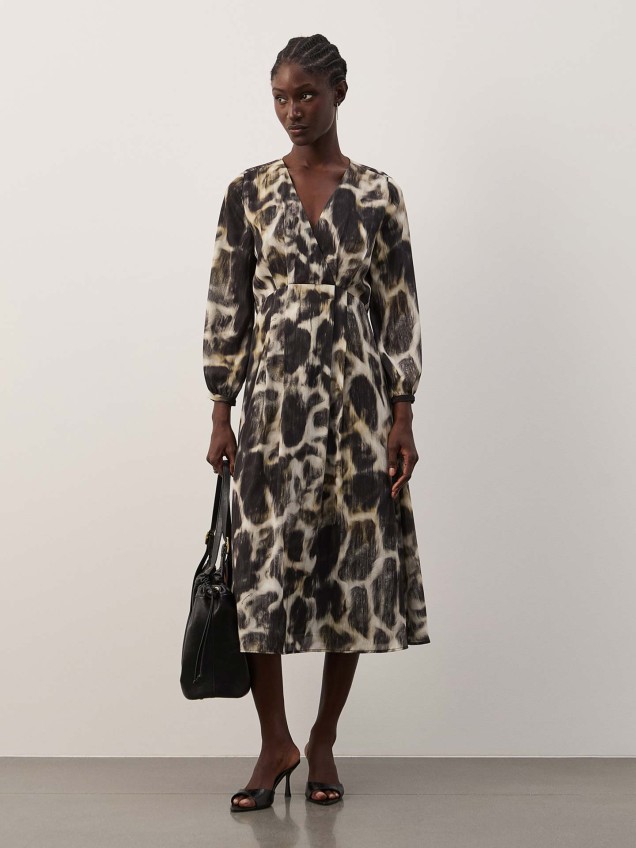 Vestido Comprido Estampado de Trespasse