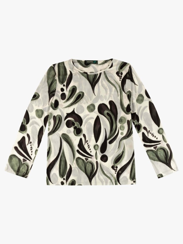 Blusa com Padrão Abstrato