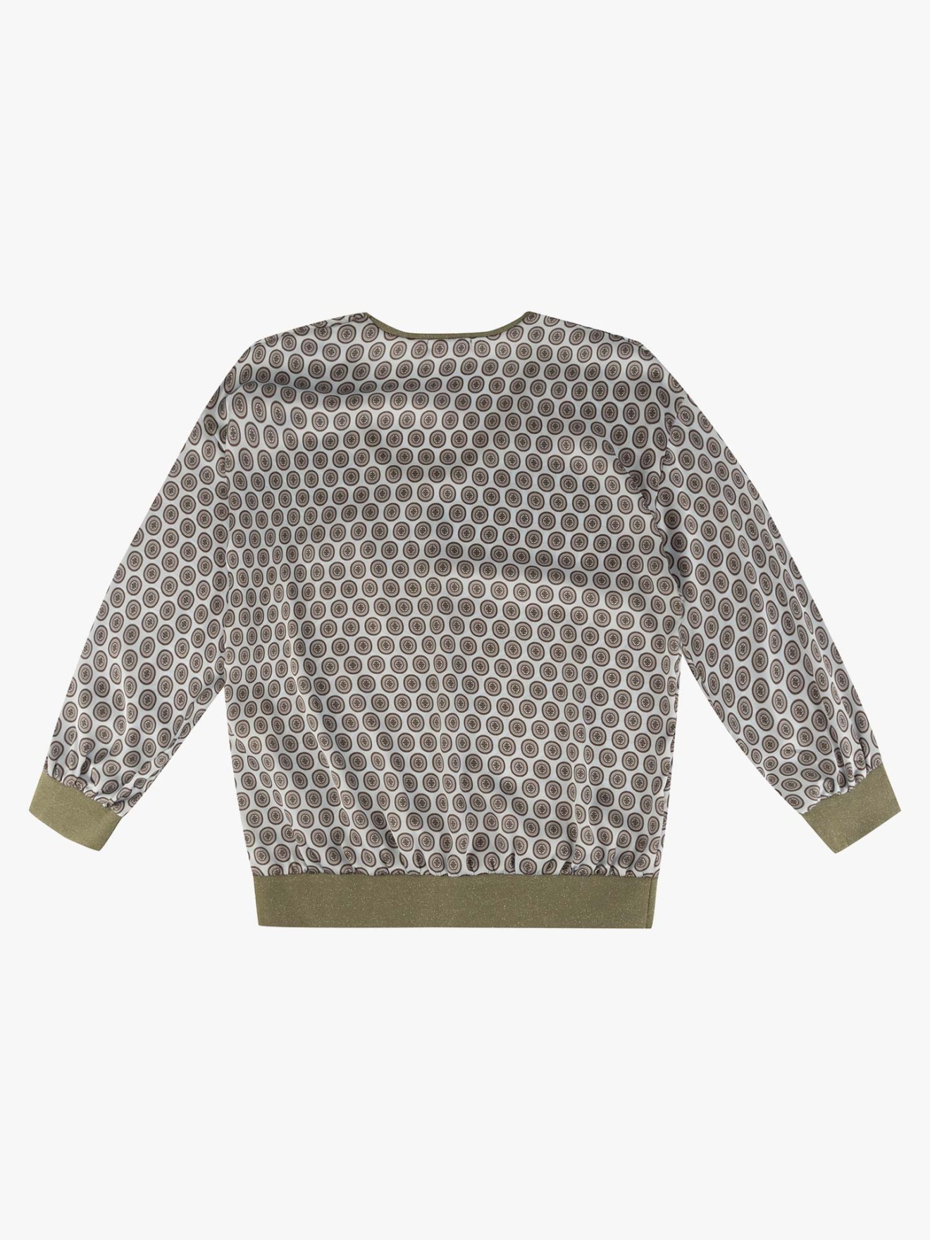 Blusa Estampada com Decote em V