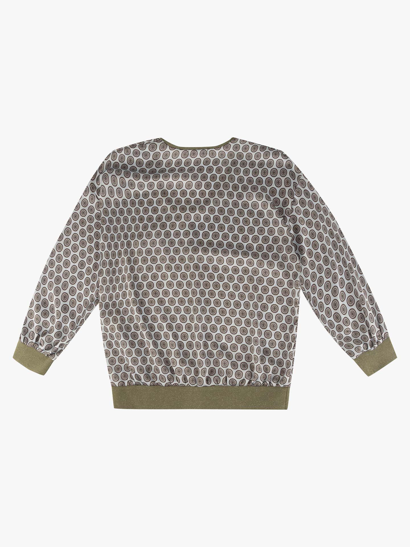 Blusa Estampada com Decote em V