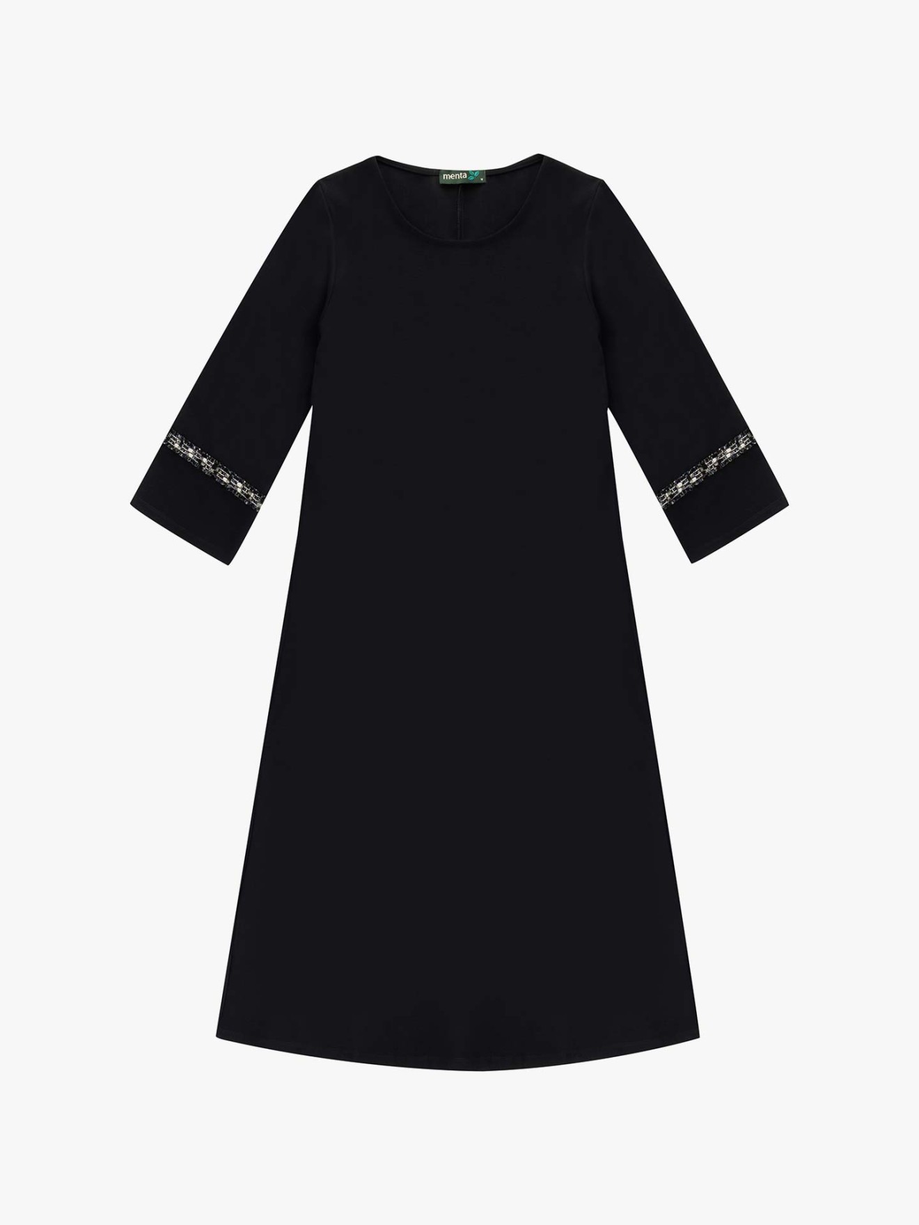 Vestido de Malha com Manga Comprida