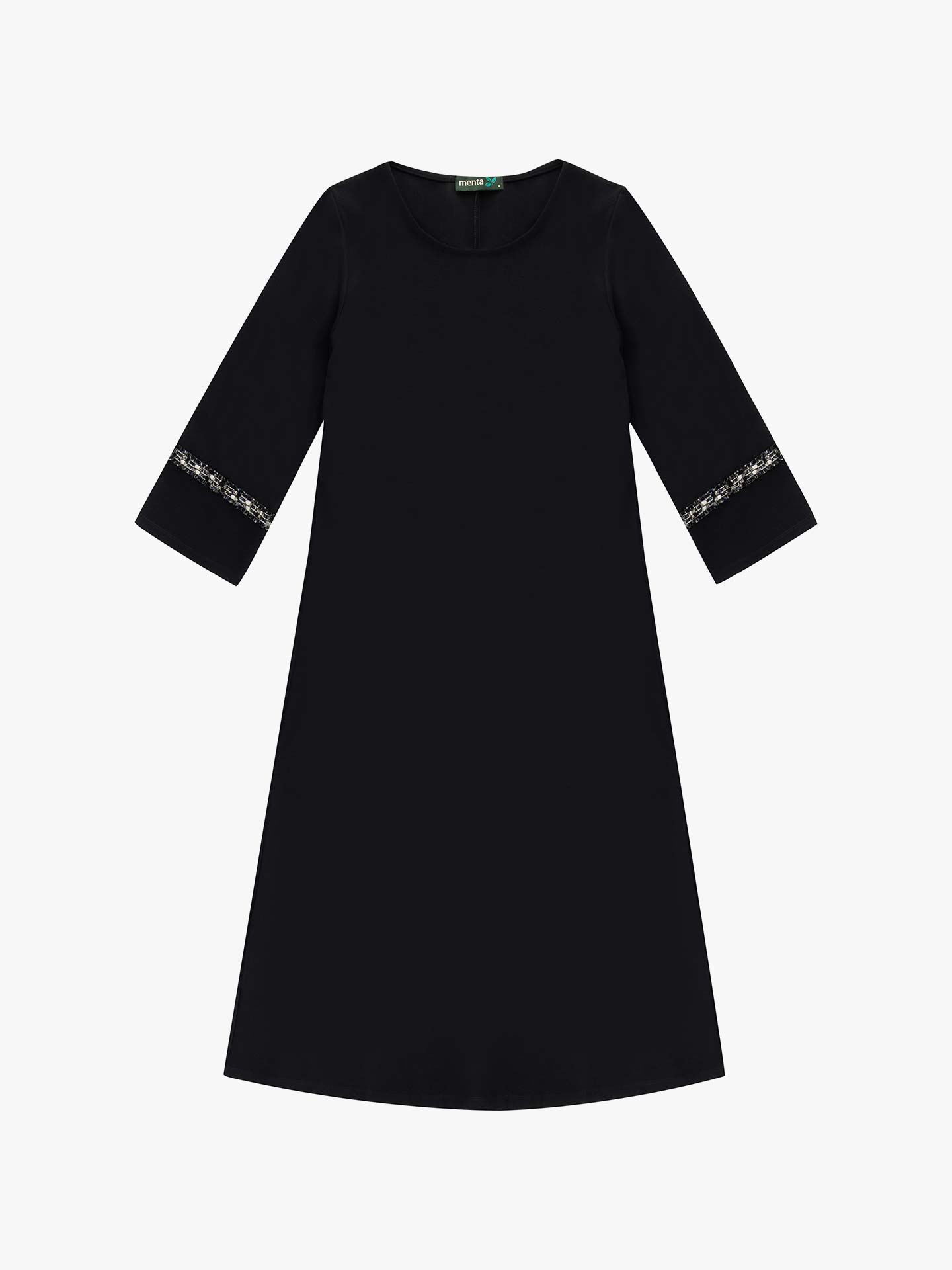 Vestido de Malha com Manga Comprida