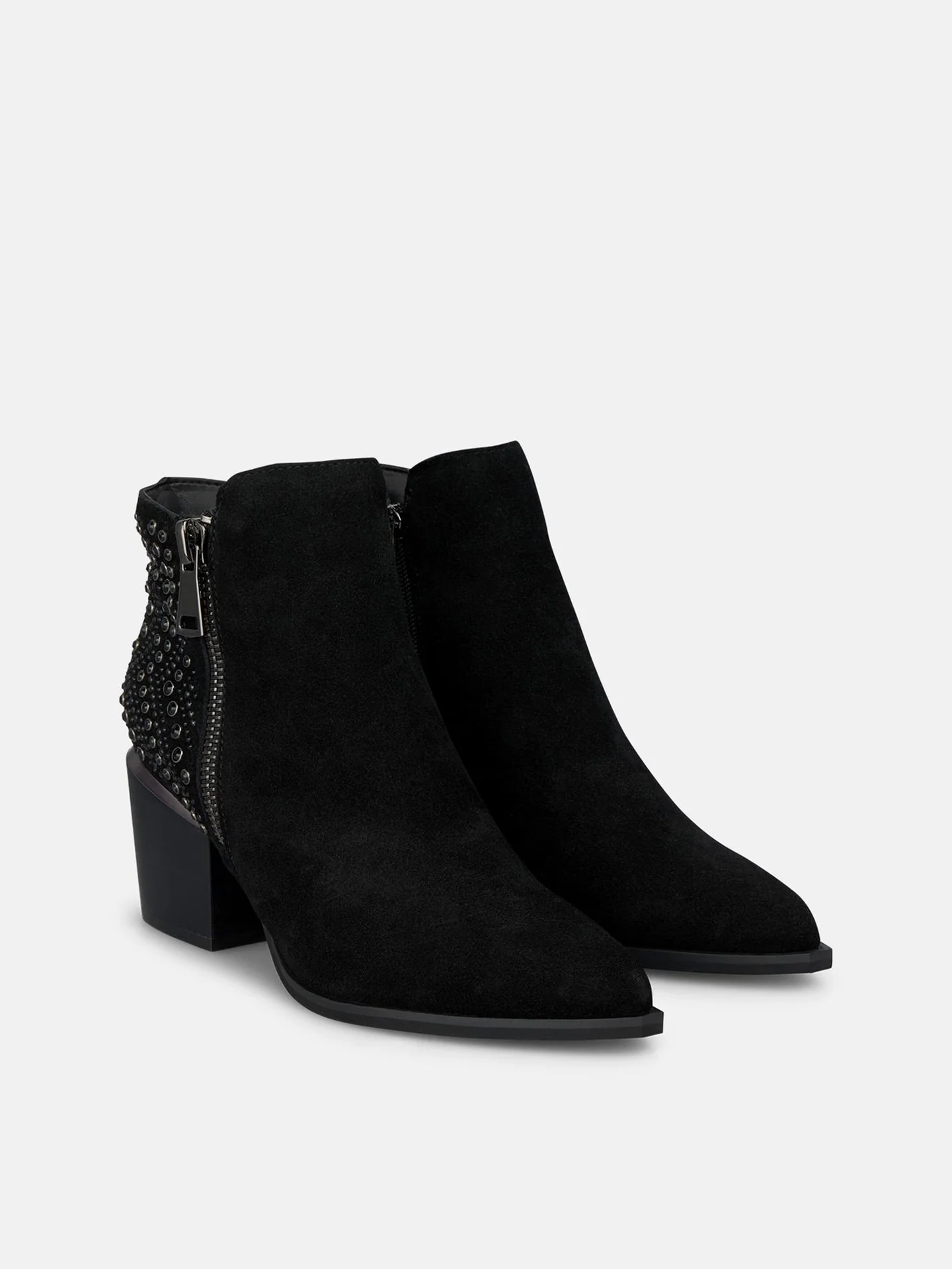 Botins com Tacão de Bloco
