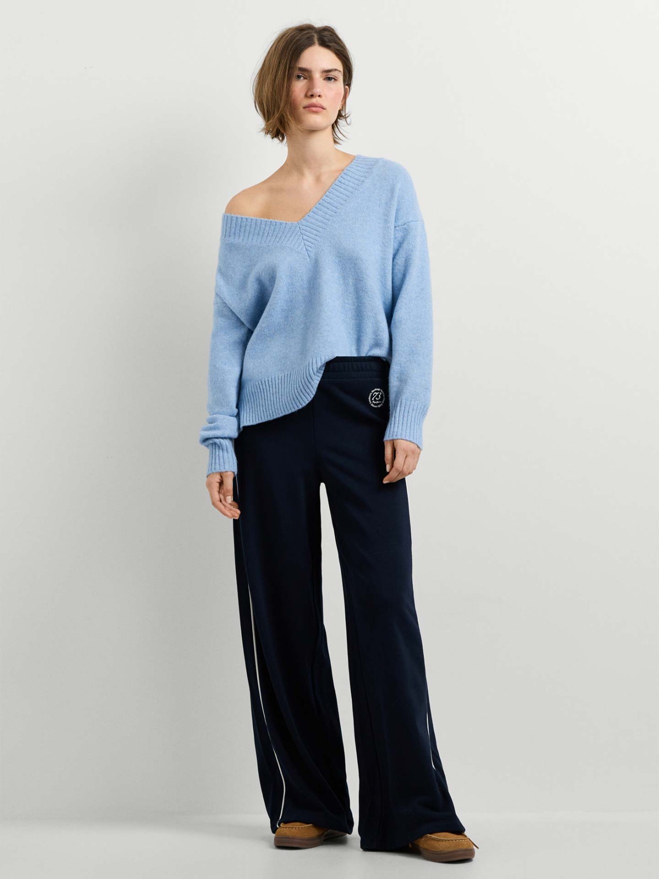 Camisola de Malha com Decote em V