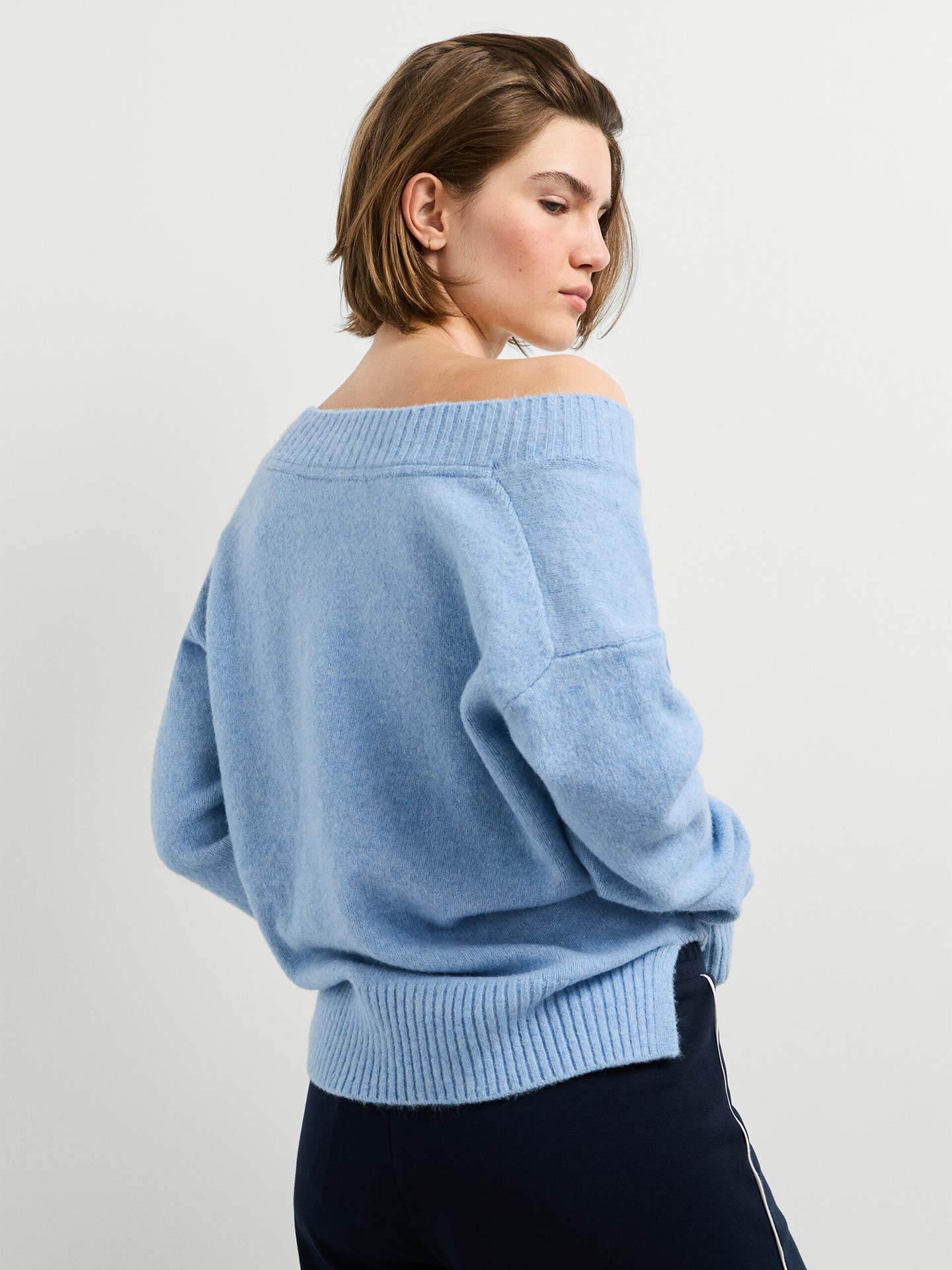Camisola de Malha com Decote em V