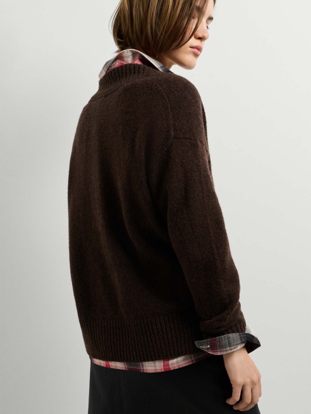 Camisola de Malha com Decote em V