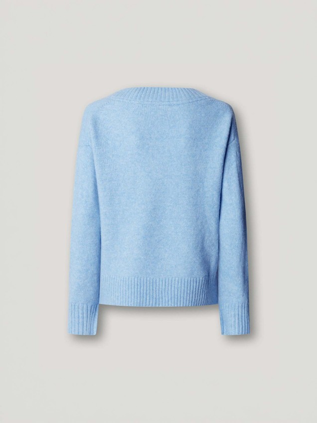 Camisola de Malha com Decote em V