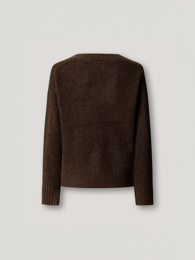 Camisola de Malha com Decote em V