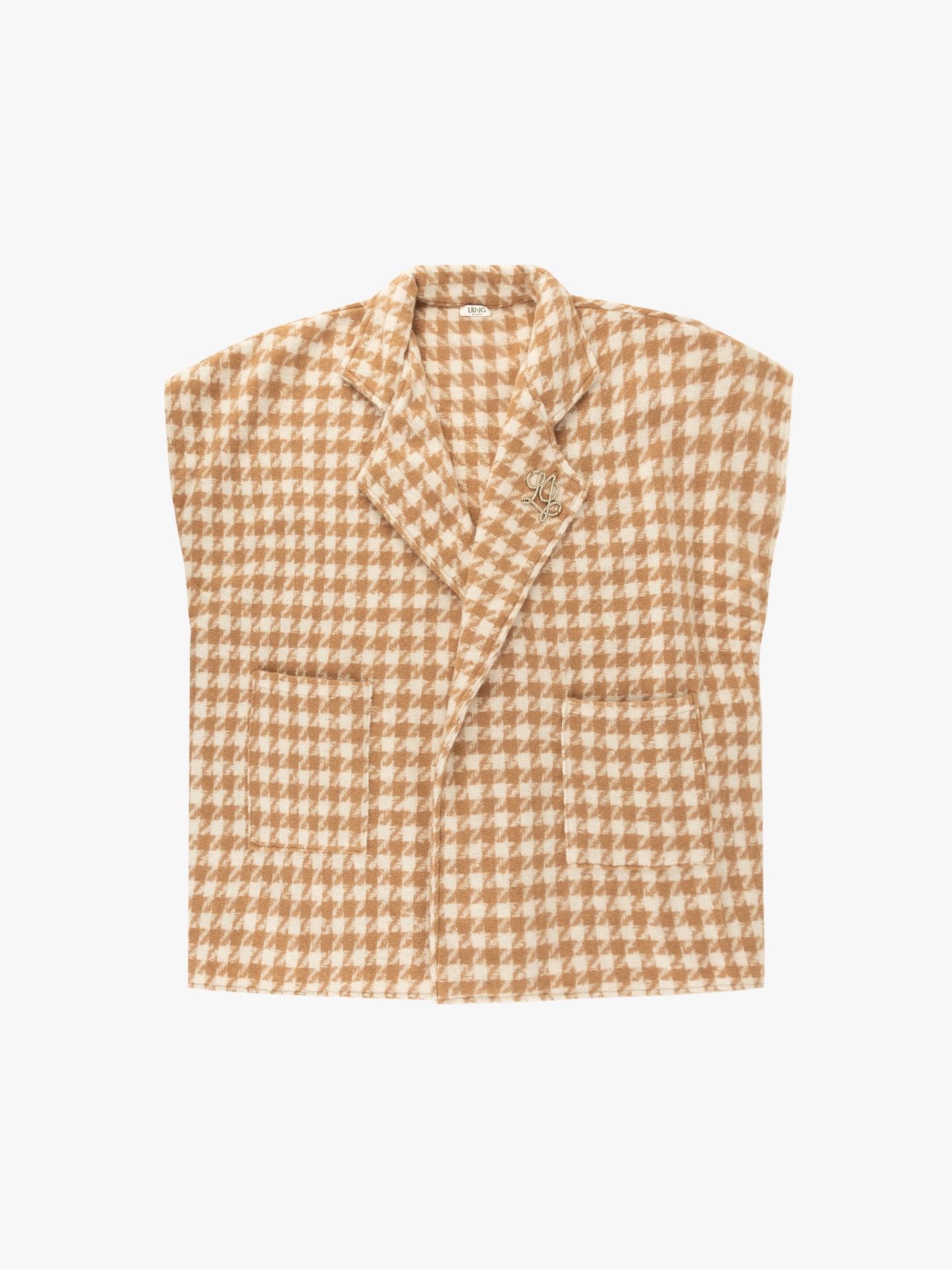 Poncho Comprido em Jacquard