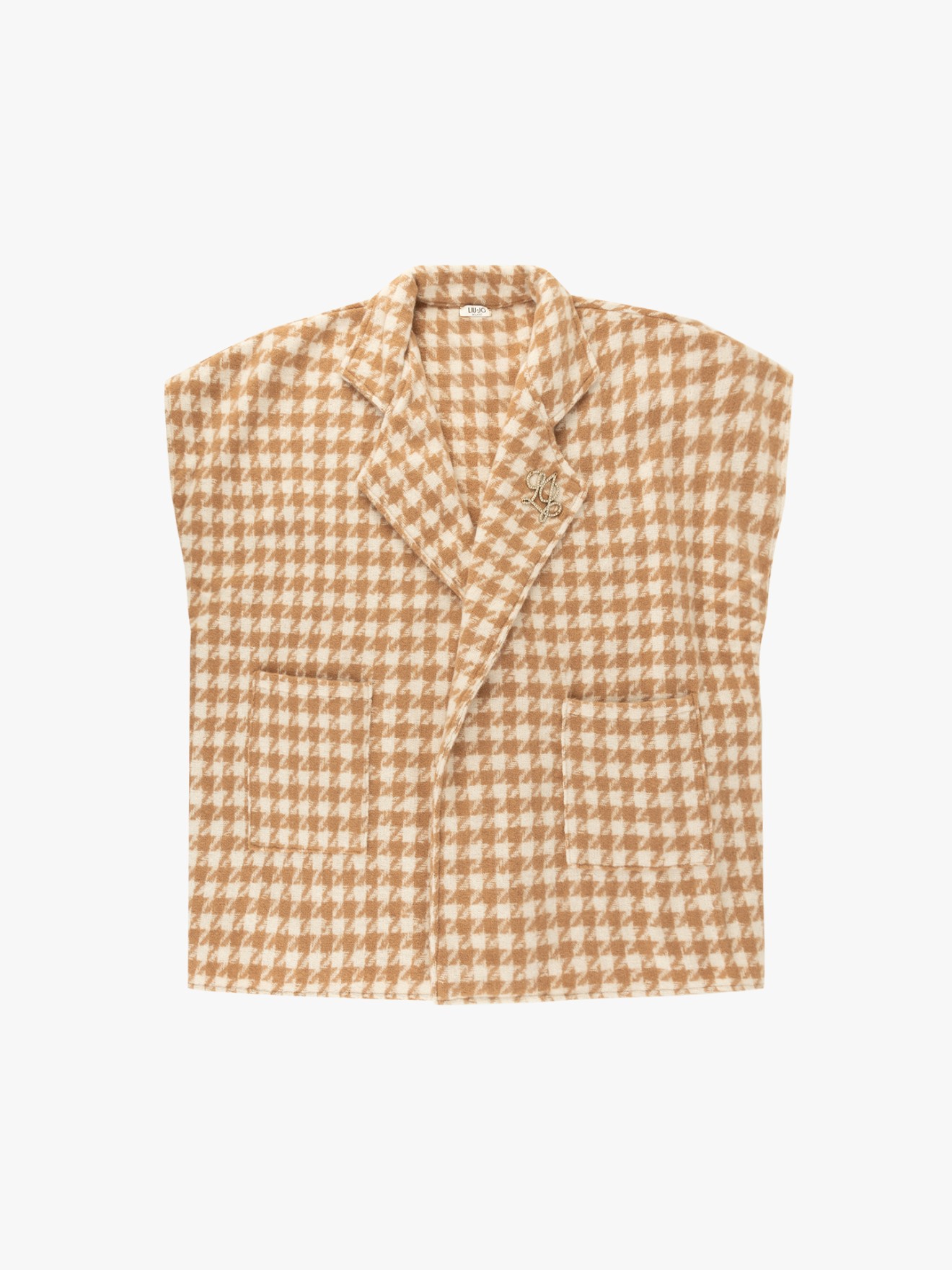 Poncho Comprido em Jacquard
