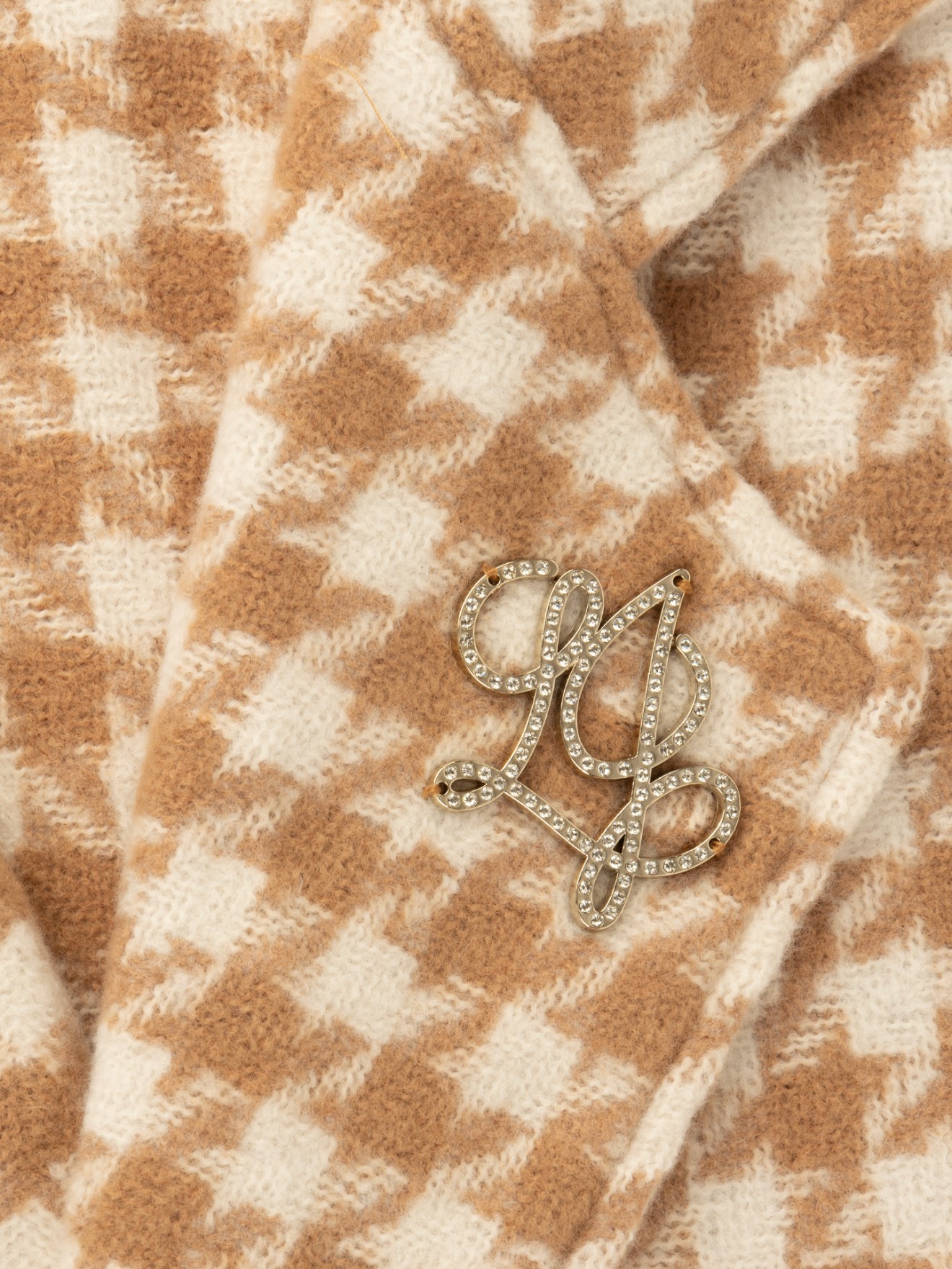 Poncho Comprido em Jacquard