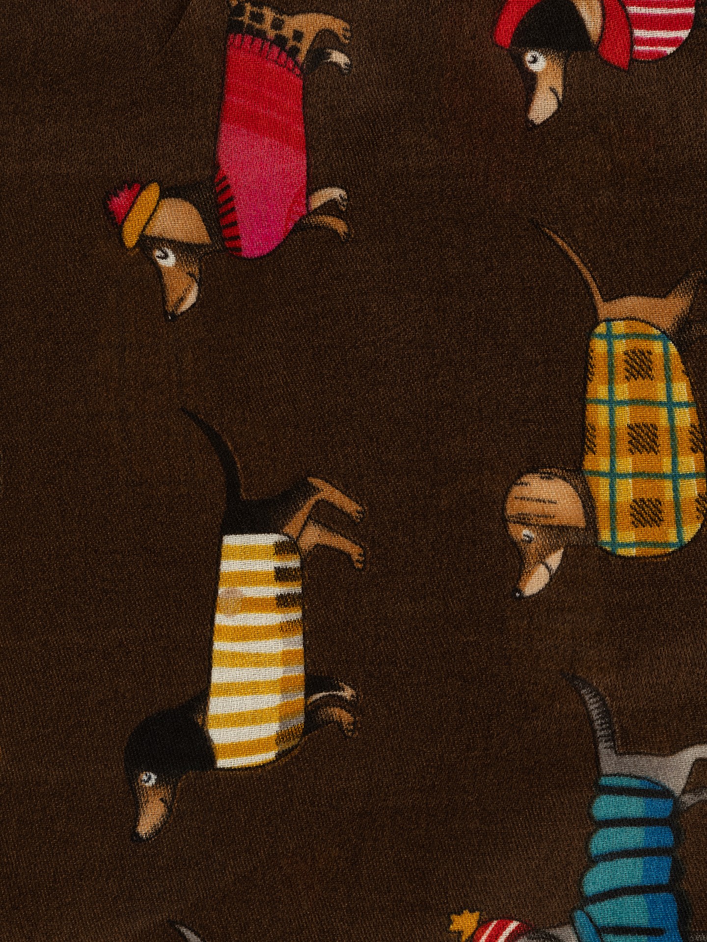 Écharpe com Estampado de Cães