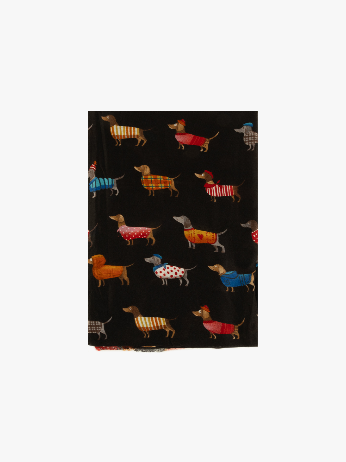 Écharpe com Estampado de Cães