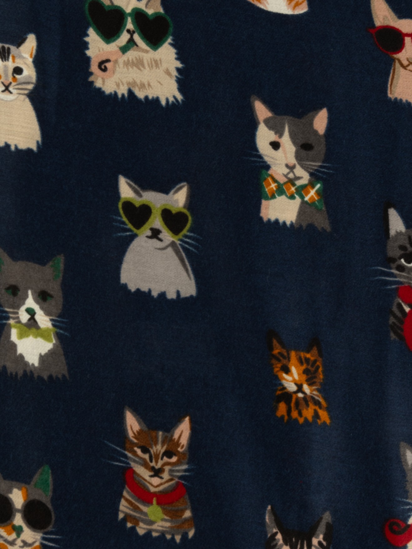 �charpe com Padr�o de Gatos