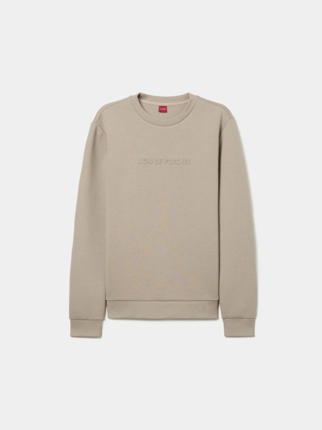 Sweatshirt com Logótipo em Relevo
