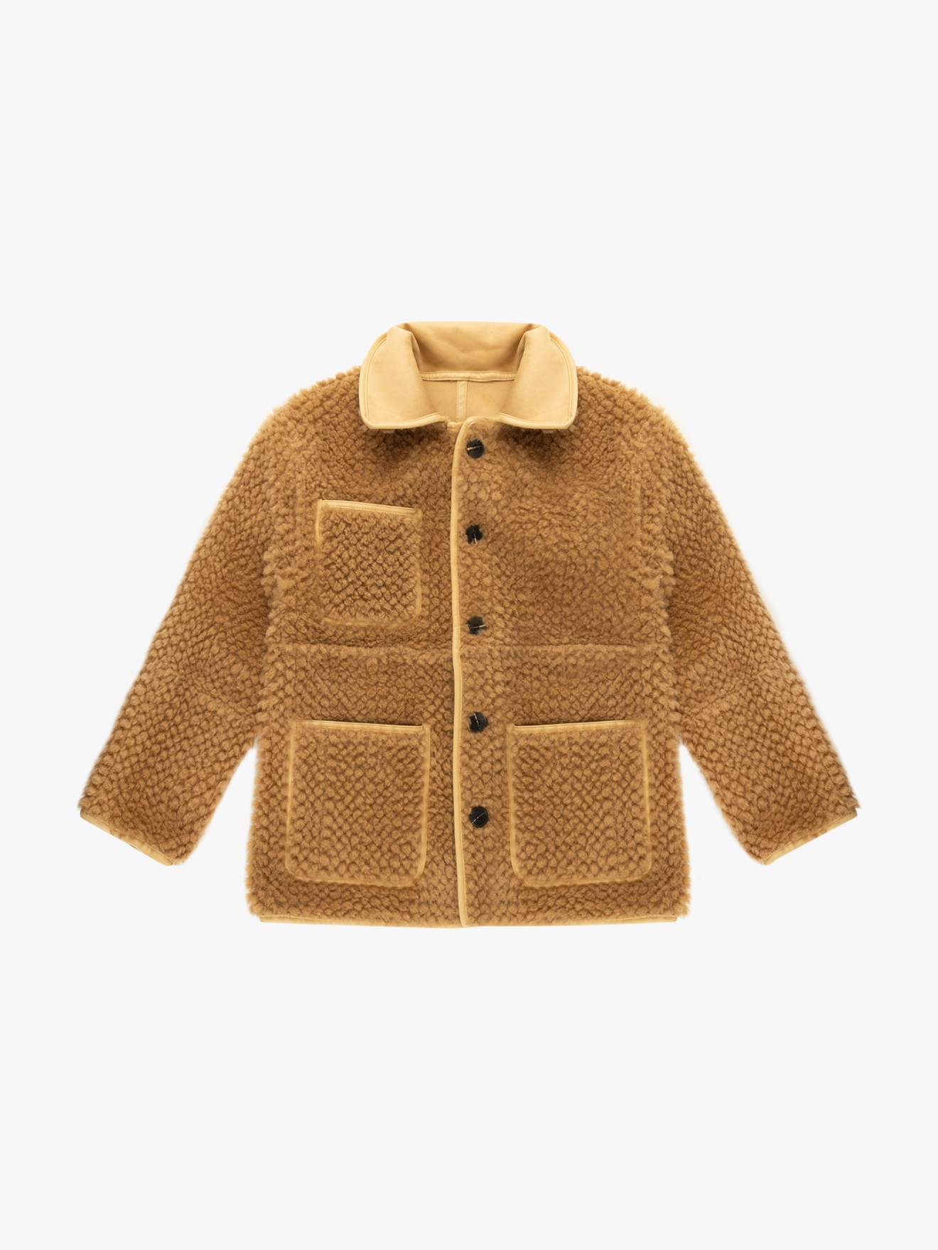 Casaco Reversível com Efeito Shearling