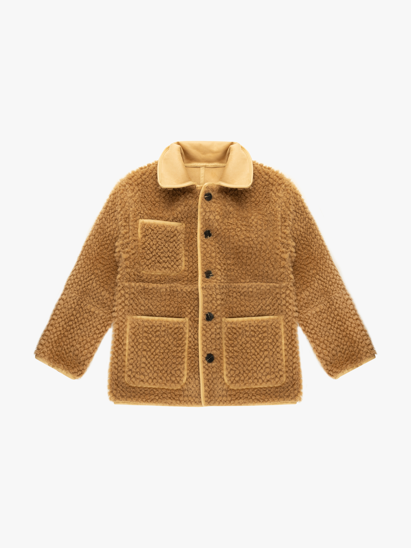Casaco Reversível com Efeito Shearling