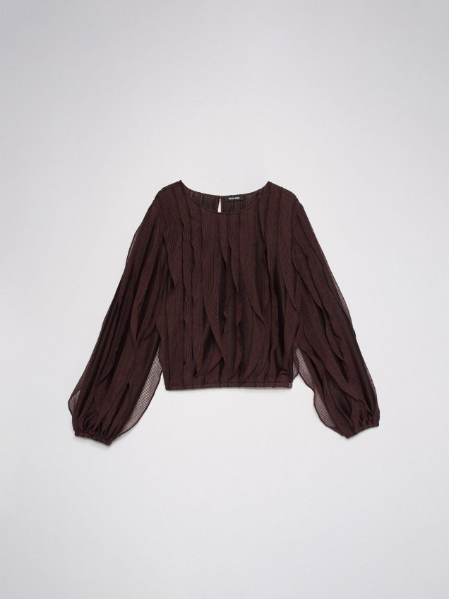 Blusa com Folhos