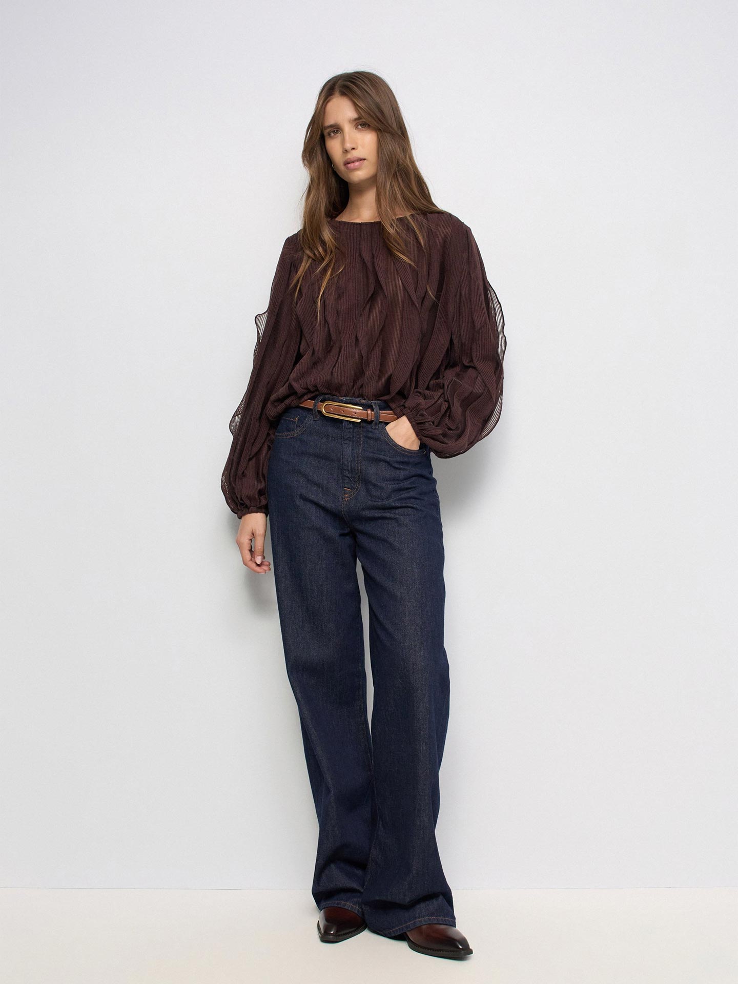 Blusa com Folhos