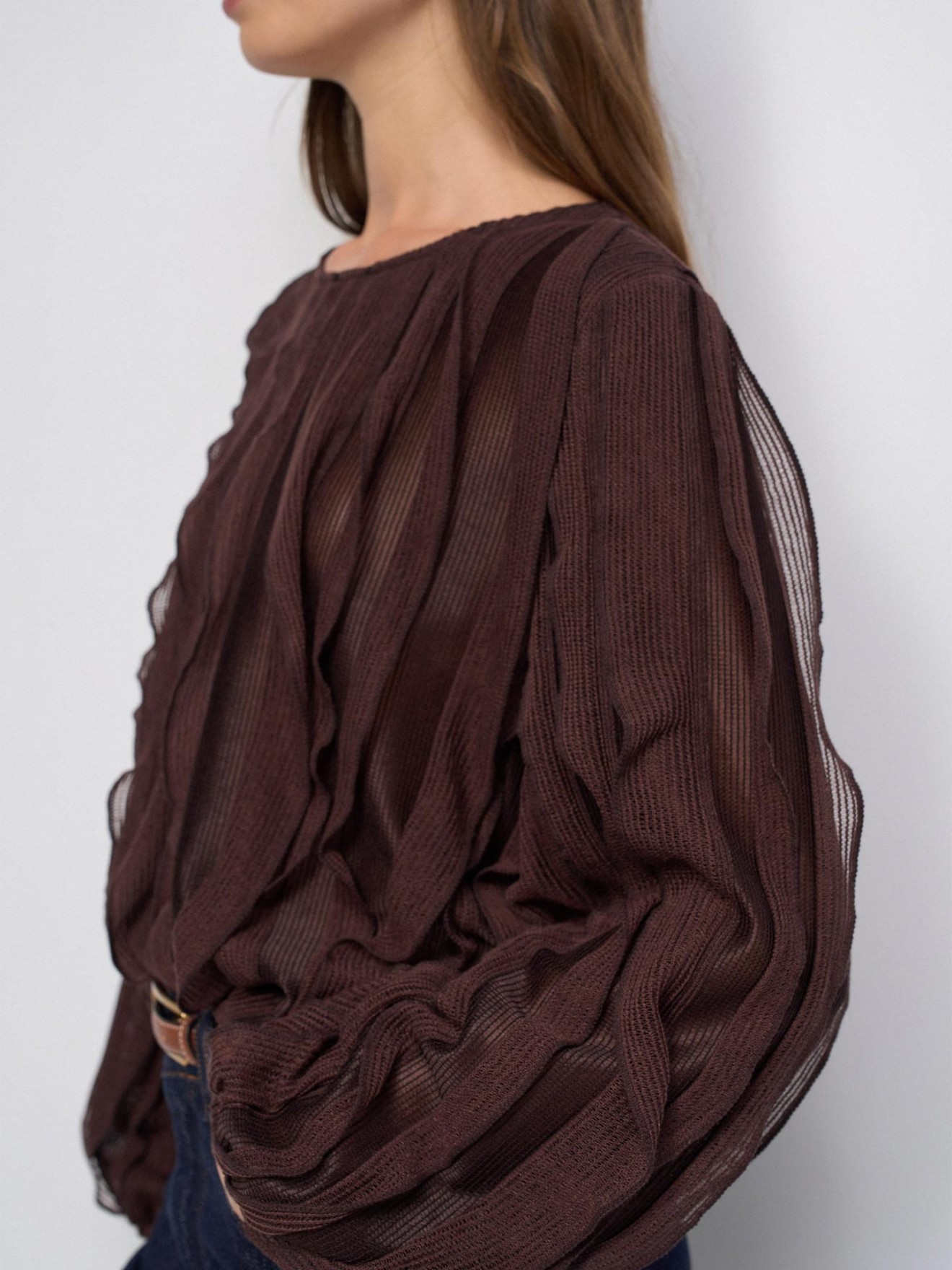 Blusa com Folhos