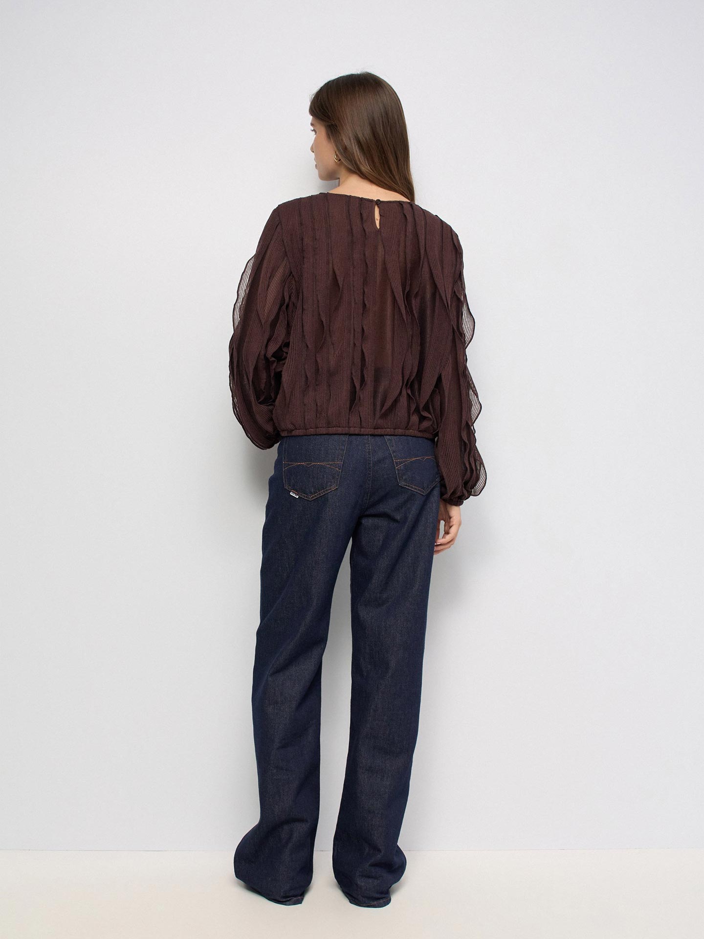 Blusa com Folhos