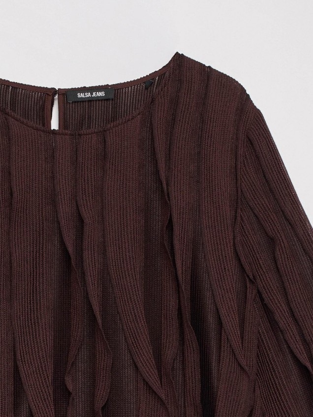 Blusa com Folhos