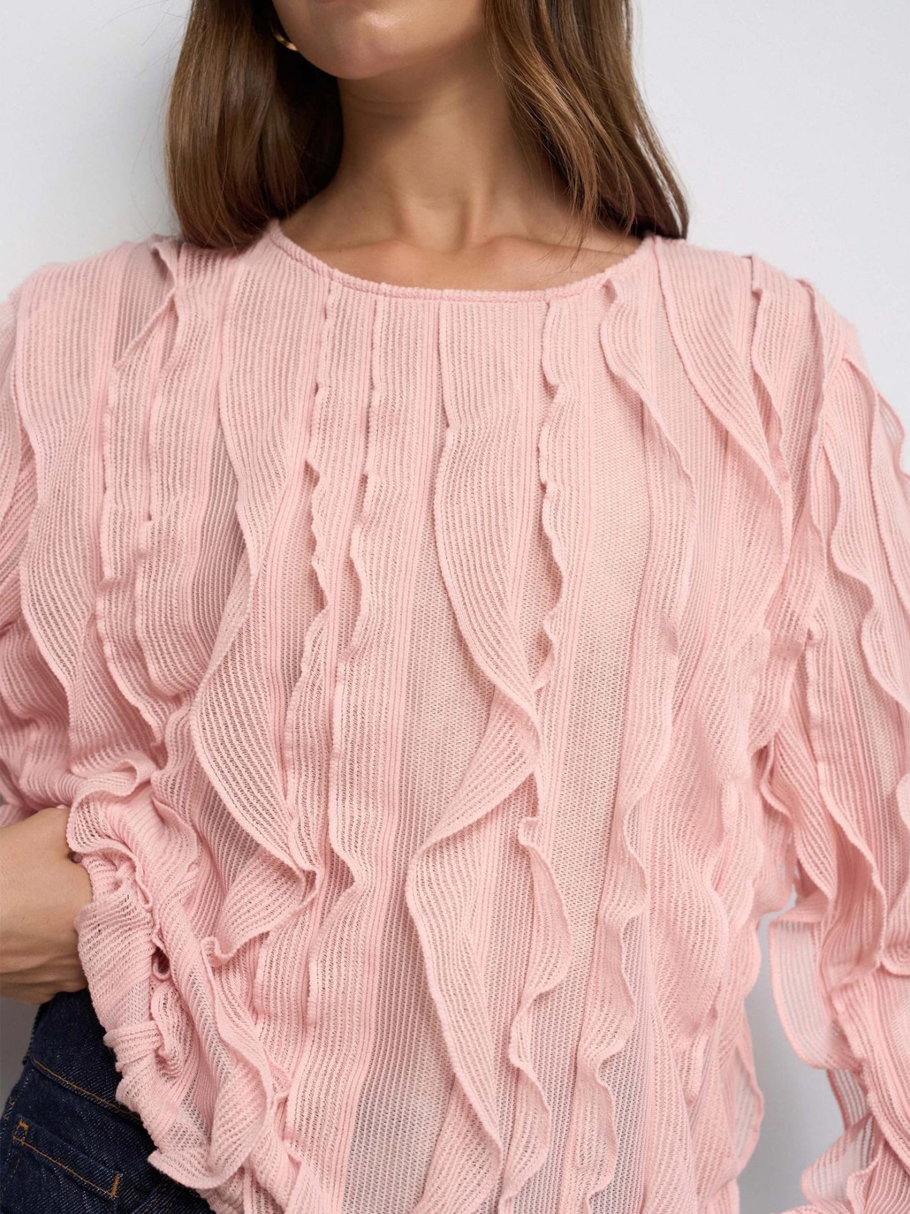 Blusa com Folhos
