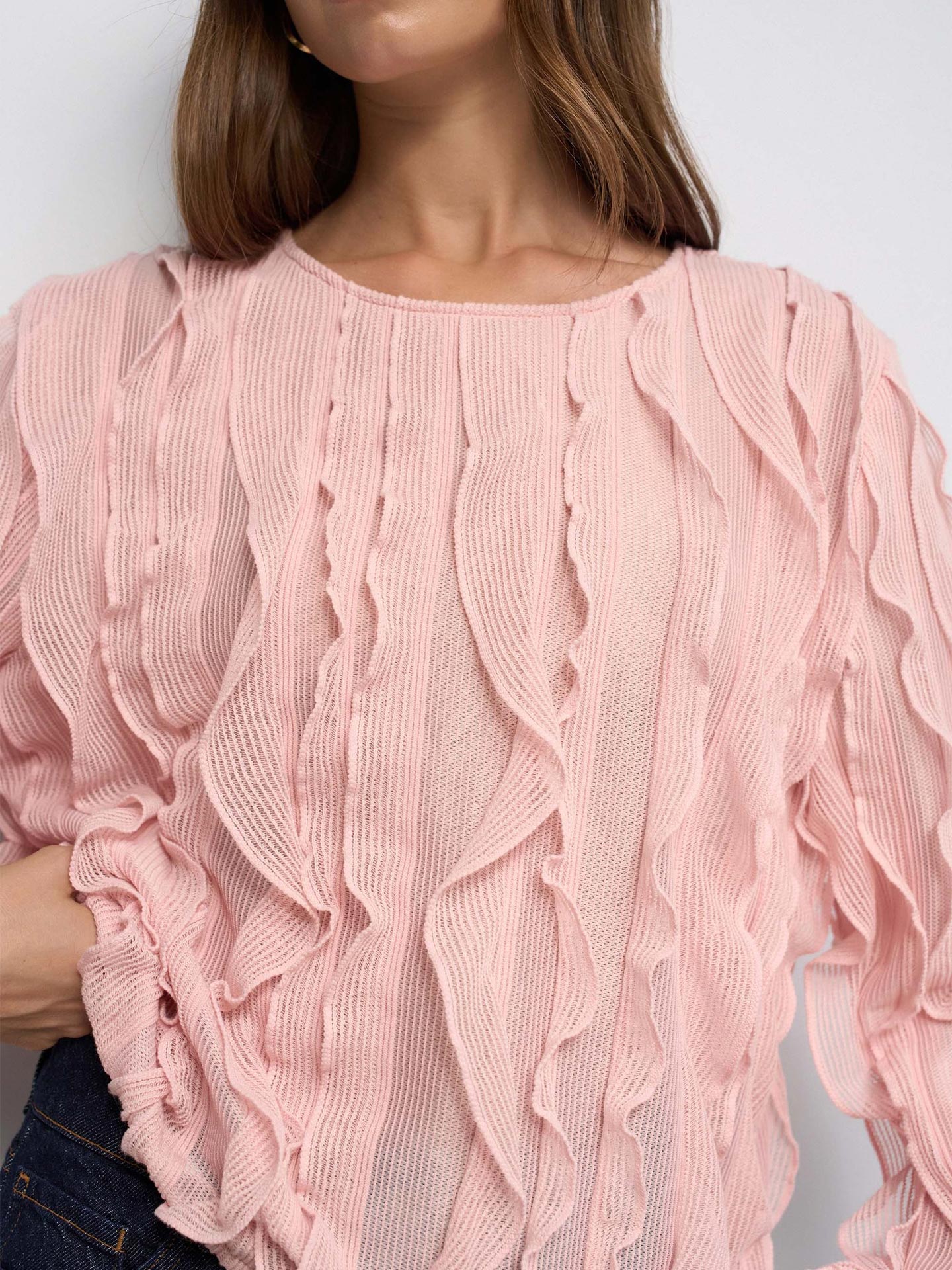 Blusa com Folhos