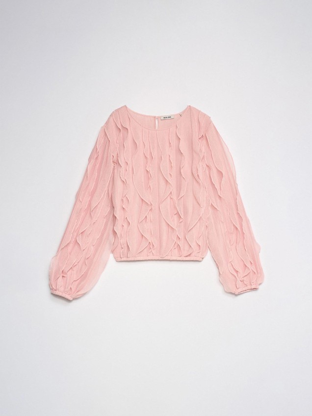 Blusa com Folhos