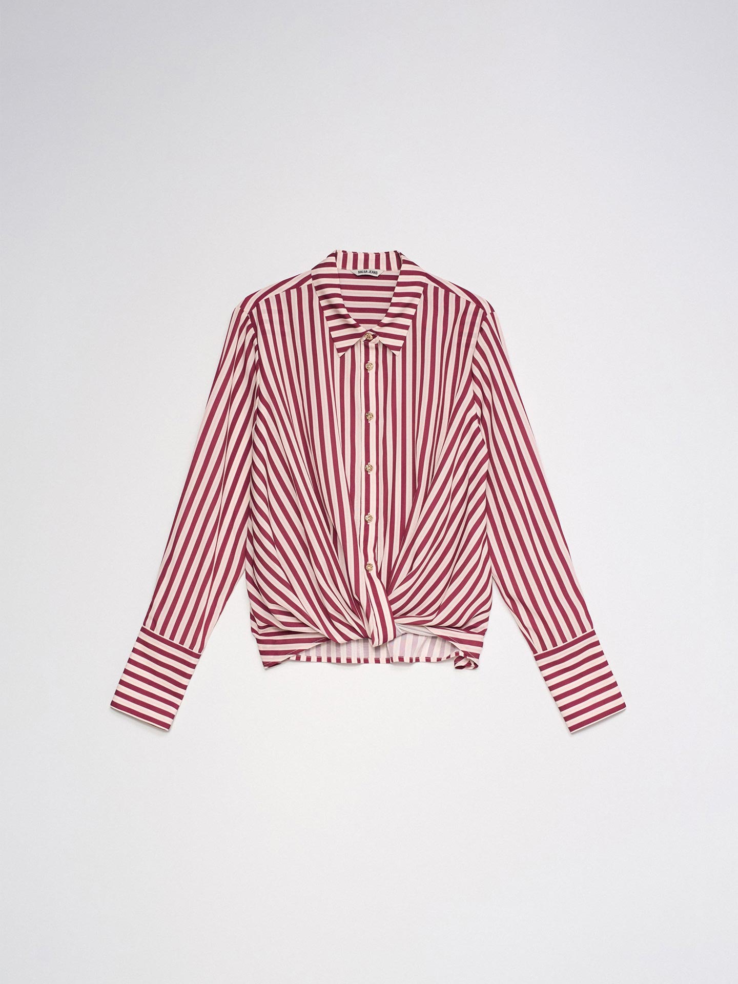 Camisa Slim Fit com Riscas