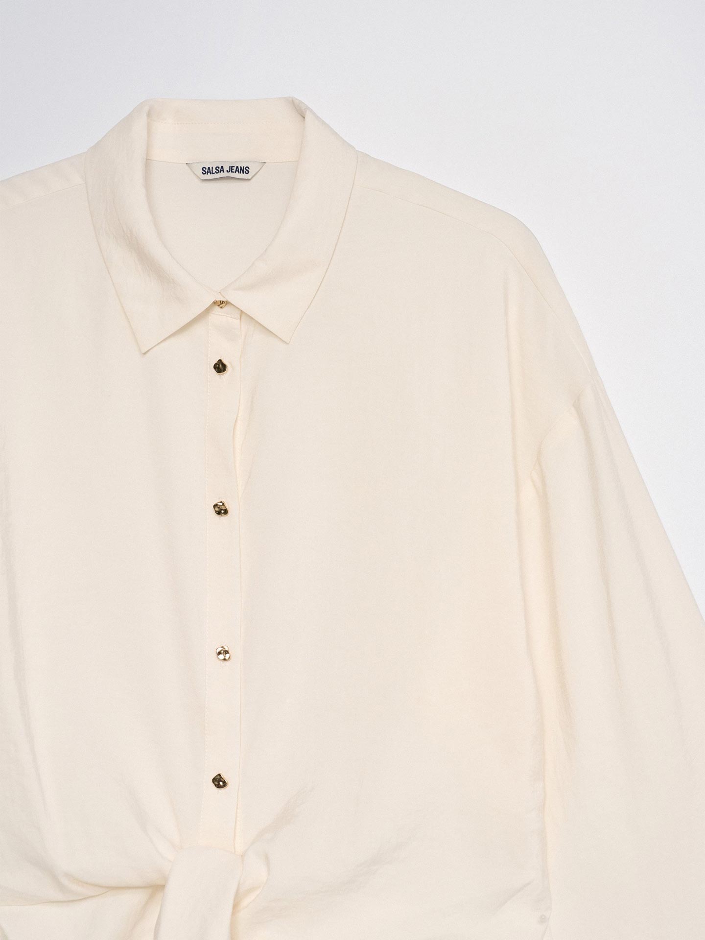 Camisa Regular Fit com Laço