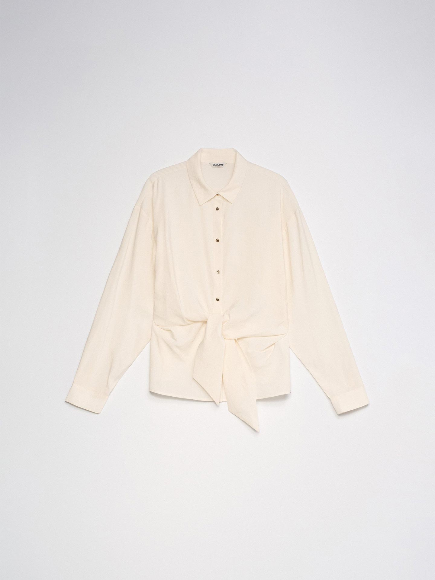 Camisa Regular Fit com Laço