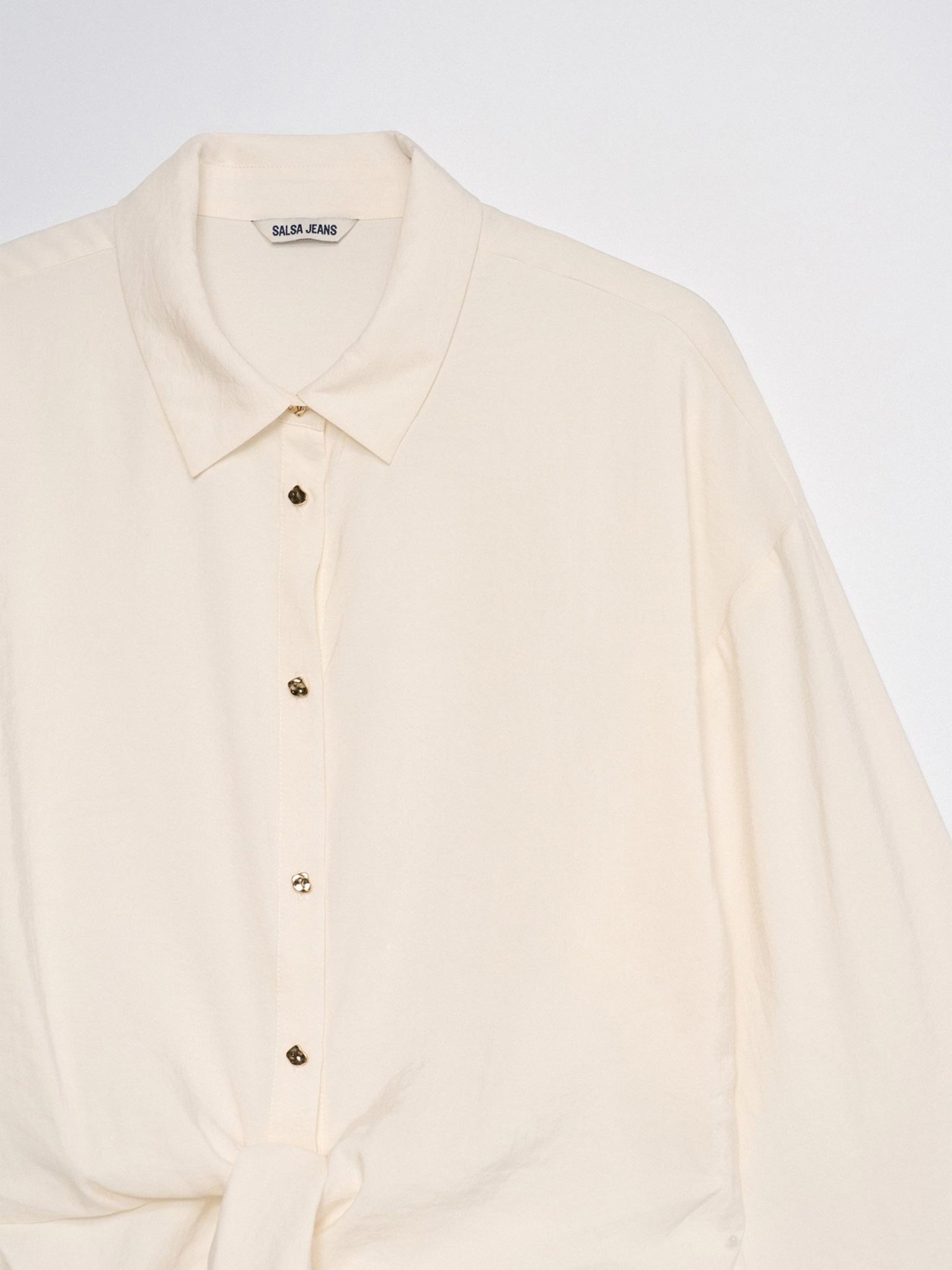 Camisa Regular Fit com La�o