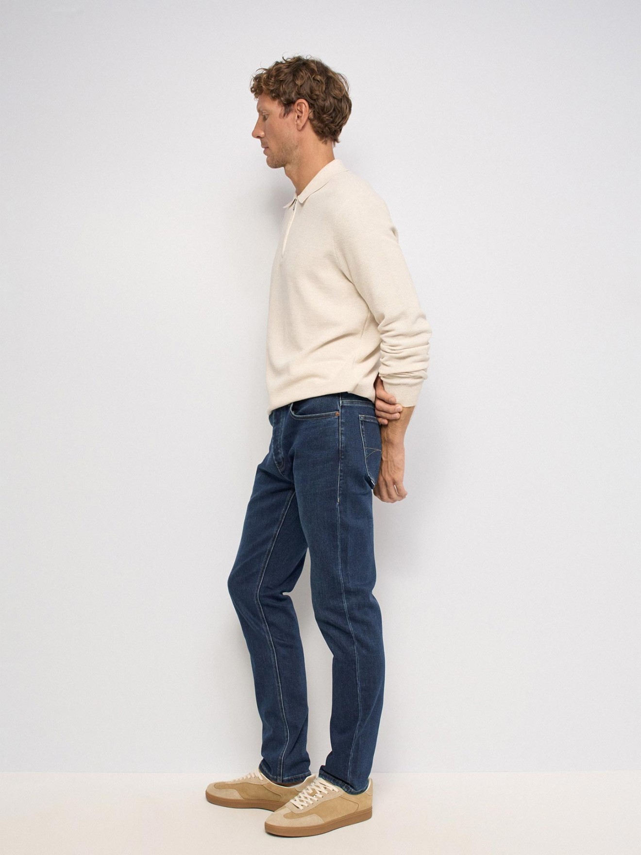 Calças de Ganga Slim Fit