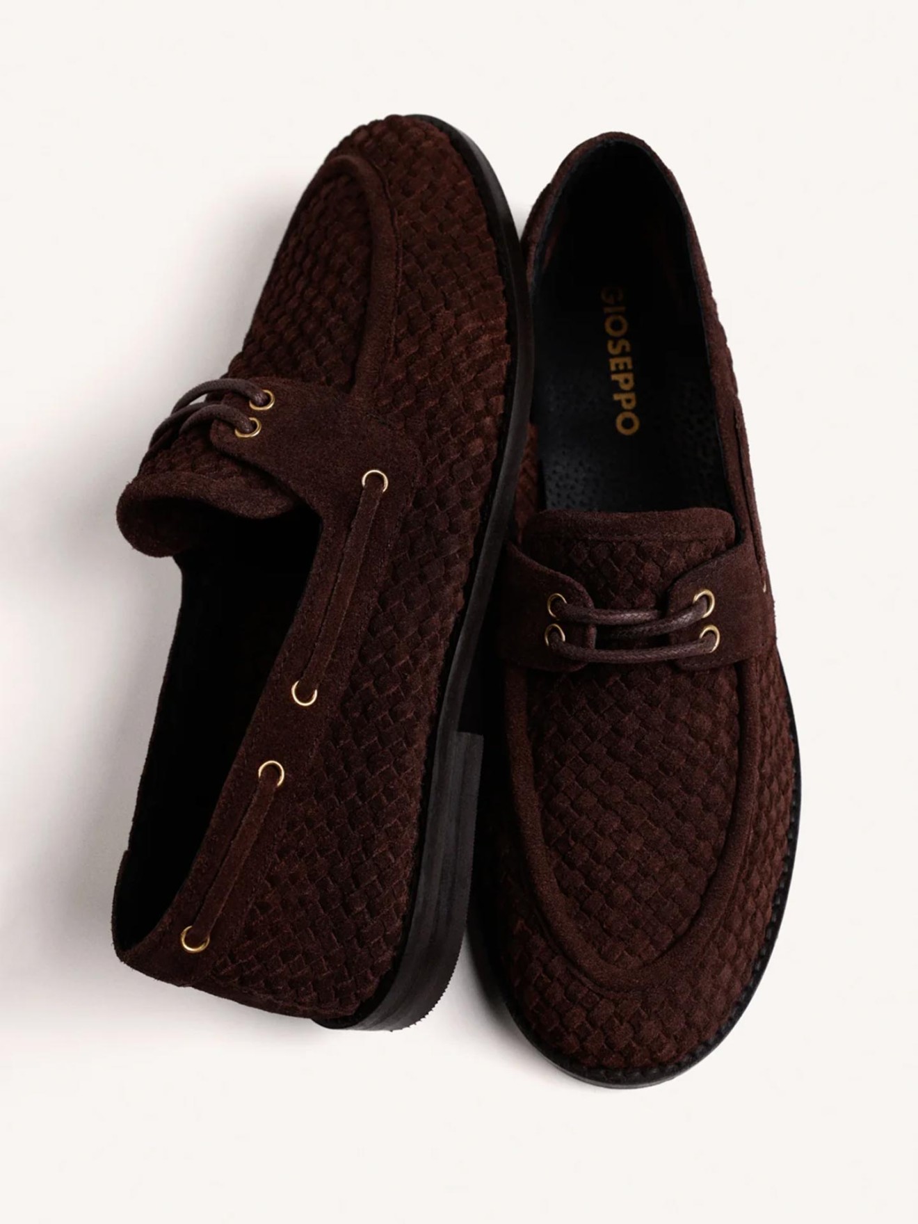 Mocassins Náuticos em Pele Trançada