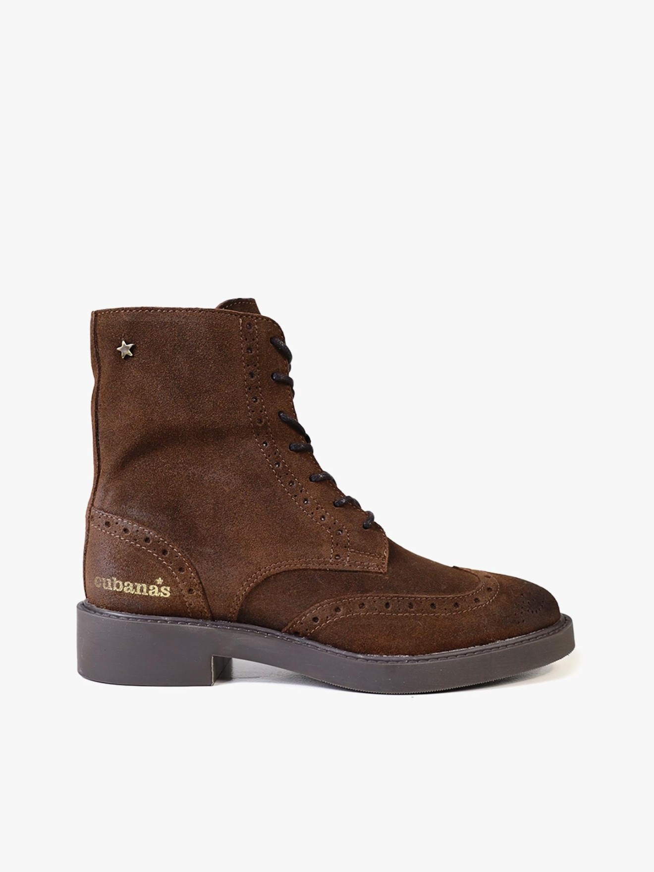 Botas com Atacadores em Camurça