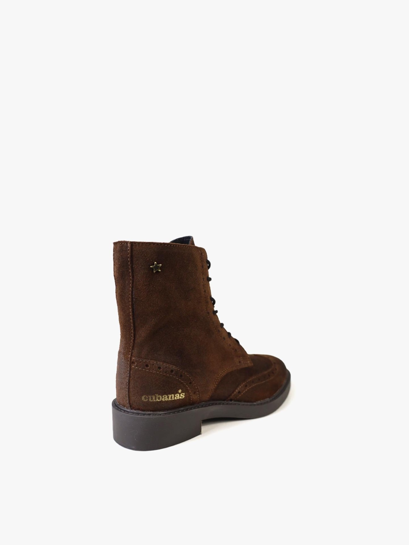 Botas com Atacadores em Camurça